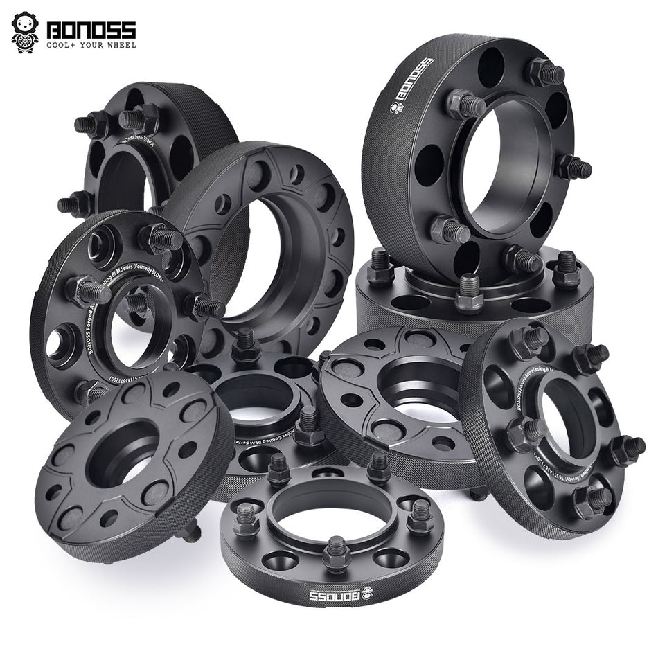 2 Pcs BONOSS Forged Active Cooling Off-roading Wheel Spacers Fit Tacoma/ F150/ Silverado/ Land Cruiser/ Wrangler and More